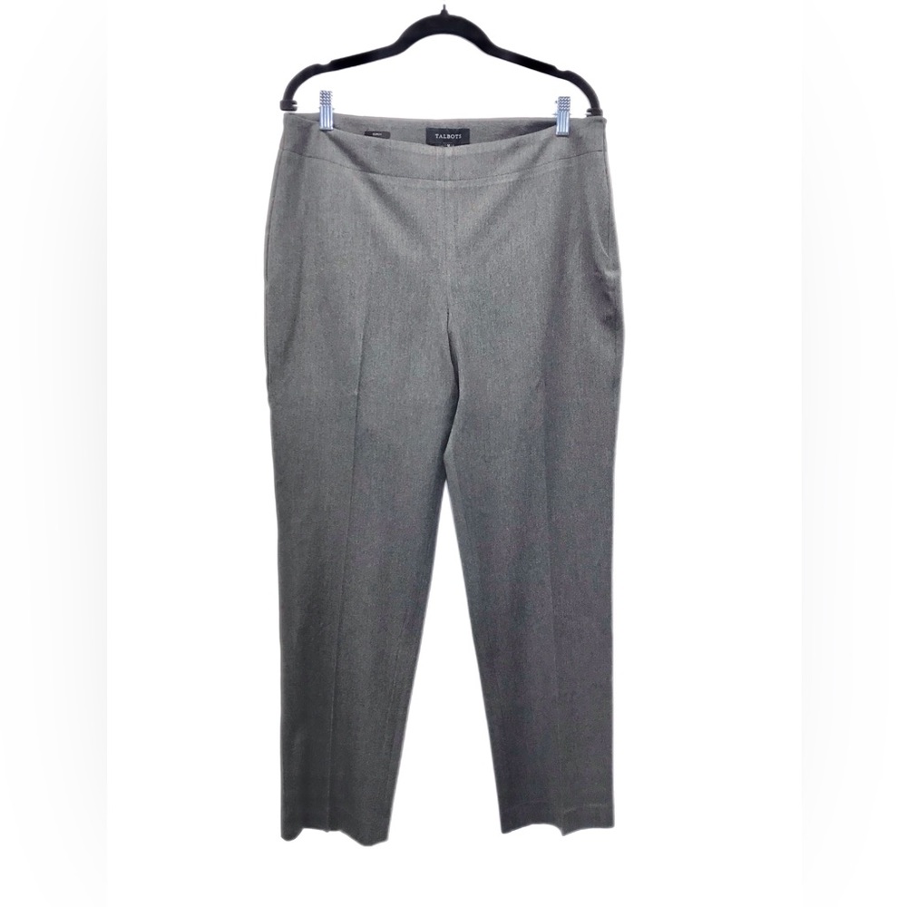 Talbots Womens Pants Gray Size‎ 12 Dress Pant Curvy Career Side Zip Trousers